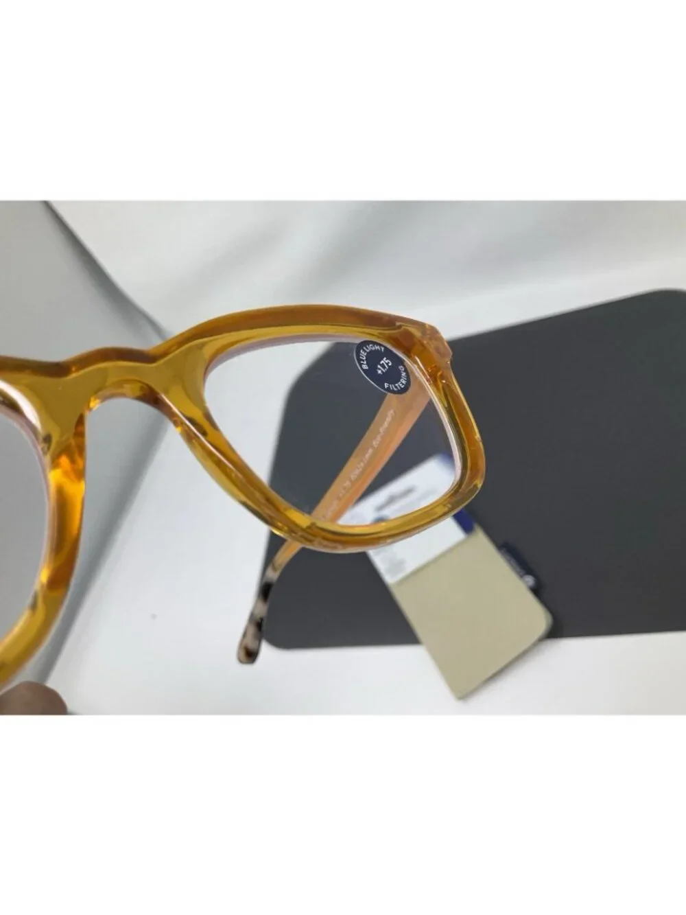 Canopy Peepers blue light filter Orange readers  +1.75 Reading Glasses